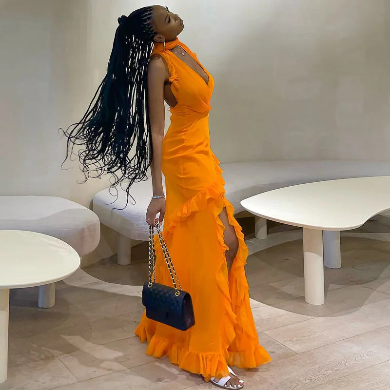 Pleated Midi Dress
